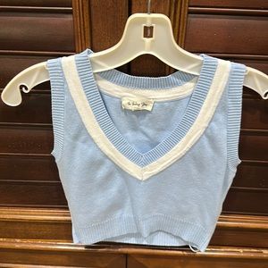 Light blue crop sweater size S